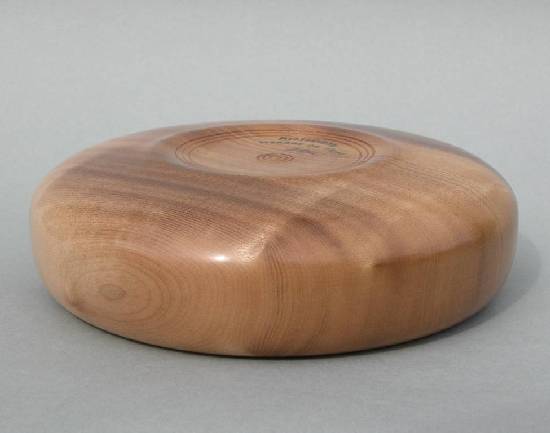 Myrtlewood Rolled Rim Bowl - Bottom